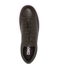 Мужские темно-зеленые кожаные низкие кеды от Camper