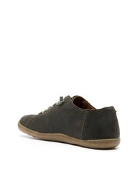 Мужские темно-зеленые кожаные низкие кеды от Camper