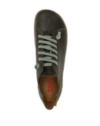 Мужские темно-зеленые кожаные низкие кеды от Camper