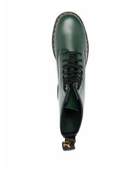 Мужские темно-зеленые кожаные повседневные ботинки от Dr. Martens