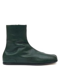 Мужские темно-зеленые кожаные повседневные ботинки от Maison Margiela