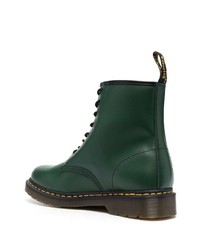 Мужские темно-зеленые кожаные повседневные ботинки от Dr. Martens