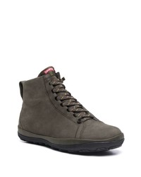 Мужские темно-зеленые кожаные рабочие ботинки от Camper