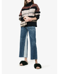 Темно-зеленые кожаные сабо от Chloé