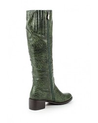 Темно-зеленые кожаные сапоги от Wilmar