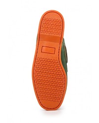 Темно-зеленые кожаные топсайдеры от Storm