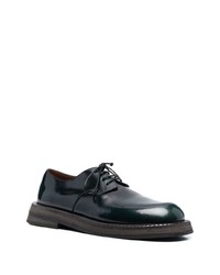 Темно-зеленые кожаные туфли дерби от Marsèll