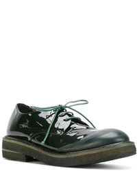 Женские темно-зеленые кожаные туфли дерби от Marsèll