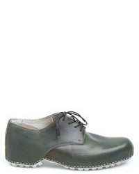 Темно-зеленые кожаные туфли дерби от Premiata