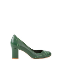Темно-зеленые кожаные туфли от Sarah Chofakian