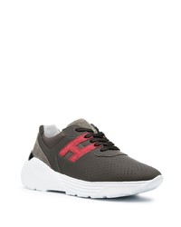 Мужские темно-зеленые кроссовки от Hogan