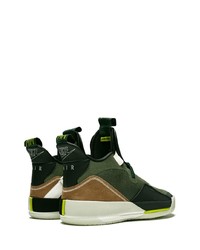 Мужские темно-зеленые кроссовки от Jordan