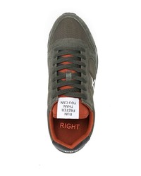 Мужские темно-зеленые кроссовки от Sun 68