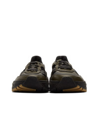 Мужские темно-зеленые кроссовки от Bottega Veneta