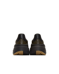 Мужские темно-зеленые кроссовки от Bottega Veneta