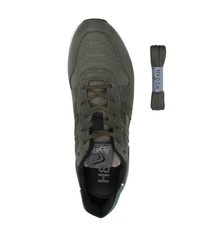 Мужские темно-зеленые кроссовки от Hogan