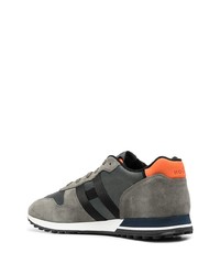 Мужские темно-зеленые кроссовки от Hogan