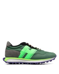 Мужские темно-зеленые кроссовки от Hogan