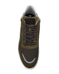 Мужские темно-зеленые кроссовки от Hogan