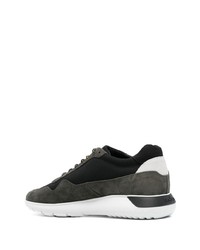 Мужские темно-зеленые кроссовки от Hogan