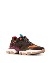 Мужские темно-зеленые кроссовки от Moncler