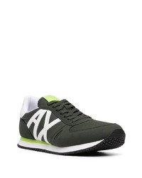 Мужские темно-зеленые кроссовки от Armani Exchange