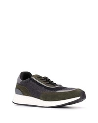 Мужские темно-зеленые кроссовки от Z Zegna