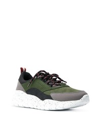 Мужские темно-зеленые кроссовки от Bally