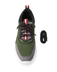 Мужские темно-зеленые кроссовки от Bally