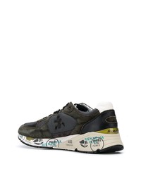 Мужские темно-зеленые кроссовки от Premiata