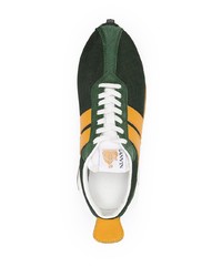 Мужские темно-зеленые кроссовки от Lanvin