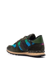 Мужские темно-зеленые кроссовки от Valentino Garavani