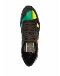 Мужские темно-зеленые кроссовки от Valentino Garavani