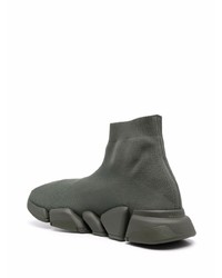 Мужские темно-зеленые кроссовки от Balenciaga