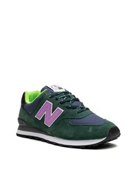 Мужские темно-зеленые низкие кеды от New Balance