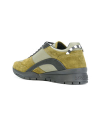 Мужские темно-зеленые низкие кеды от DSQUARED2