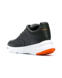 Мужские темно-зеленые низкие кеды от Alexander McQueen