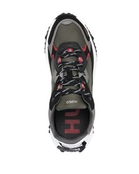 Мужские темно-зеленые низкие кеды от Hugo