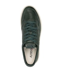 Мужские темно-зеленые низкие кеды от AUTRY