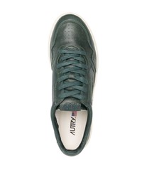 Мужские темно-зеленые низкие кеды от AUTRY