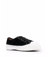 Мужские темно-зеленые низкие кеды от Marni