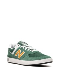 Мужские темно-зеленые низкие кеды от New Balance