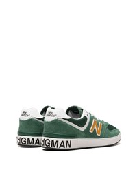 Мужские темно-зеленые низкие кеды от New Balance