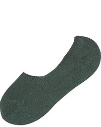 Темно-зеленые носки-невидимки