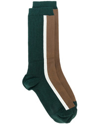 Женские темно-зеленые носки с принтом от Marni