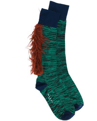 Женские темно-зеленые носки от Marni