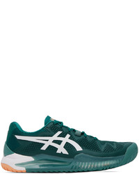 Темно-зеленые резиновые низкие кеды