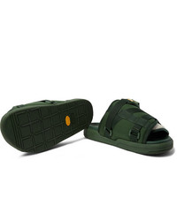 Мужские темно-зеленые резиновые сандалии от VISVIM