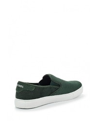 Мужские темно-зеленые слипоны от Strobbs