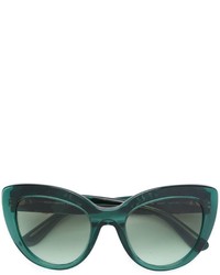Женские темно-зеленые солнцезащитные очки от Dolce & Gabbana